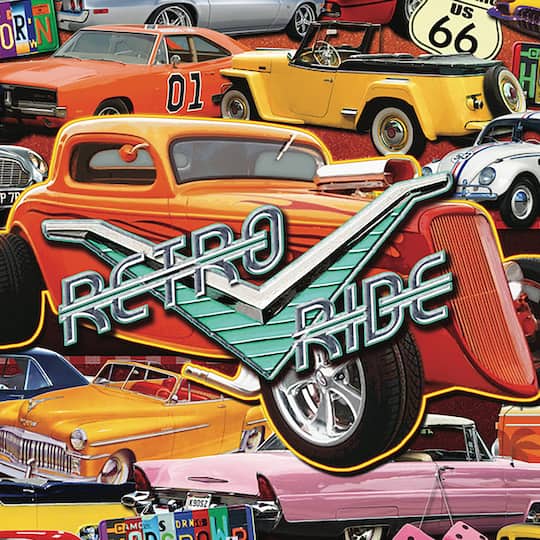 Hart Puzzles Boomer's Favorite Rides by Kate Ward Thacker 1,000 Piece Jigsaw Puzzle
